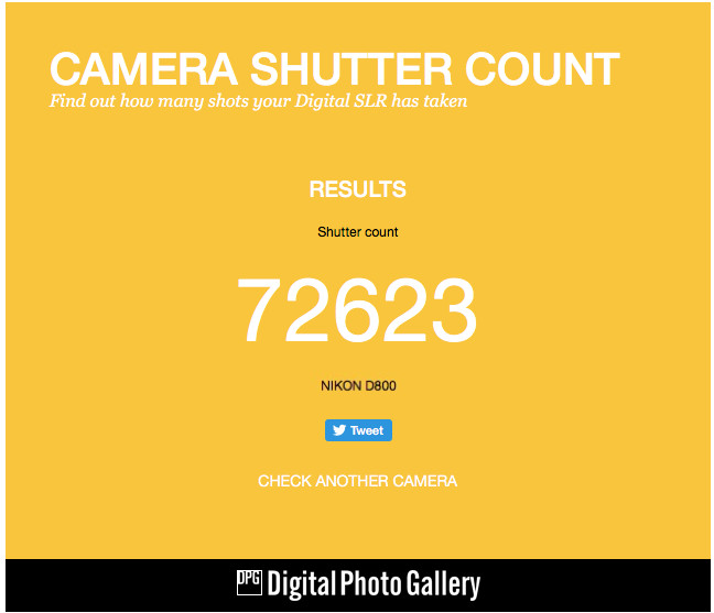 exiftool shutter count download