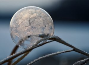 photographier bulle gelée