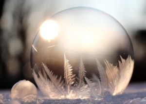 photographier bulle gelée