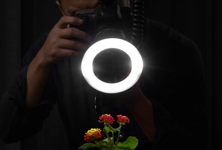 Flash Annulaire Macro Godox ML150II - Pour Macrophotographie - 11 Niveaux Luminosité - Compatible Multi-objectifs