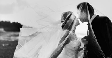 photo mariage en noir et blanc